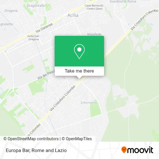Europa Bar map