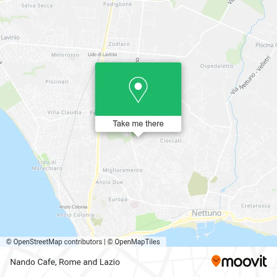 Nando Cafe map
