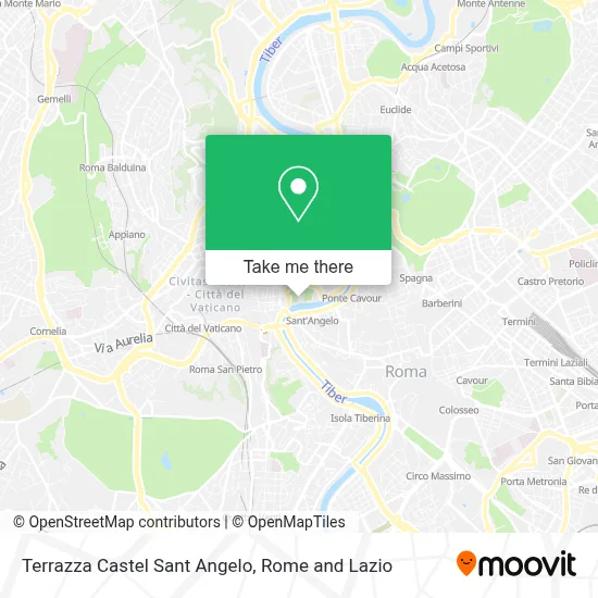 Terrazza Castel Sant Angelo map