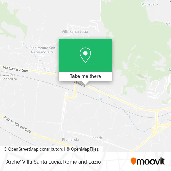 Arche' Villa Santa Lucia map