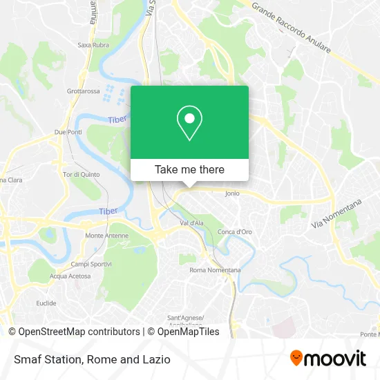 Smaf Station map