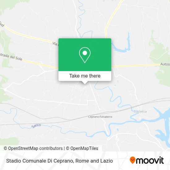 Stadio Comunale Di Ceprano map