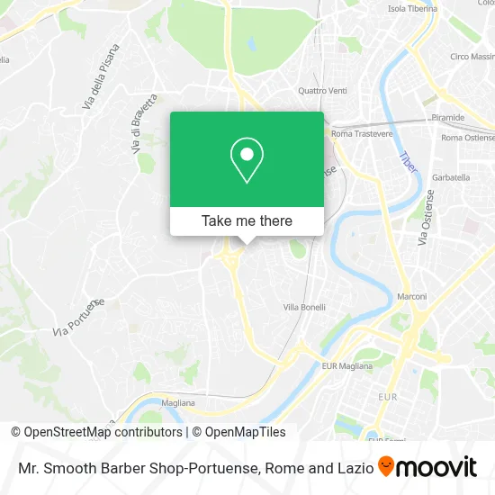 Mr. Smooth Barber Shop-Portuense map