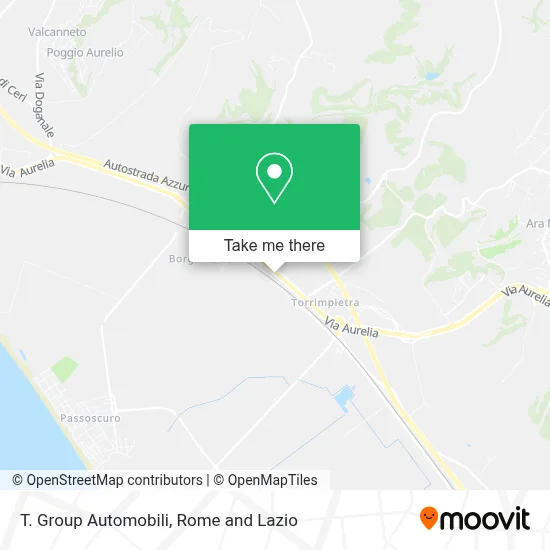 T. Group Automobili map