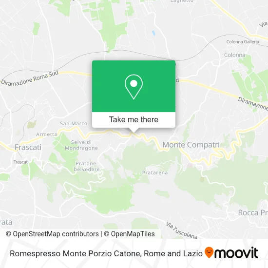 Romespresso Monte Porzio Catone map