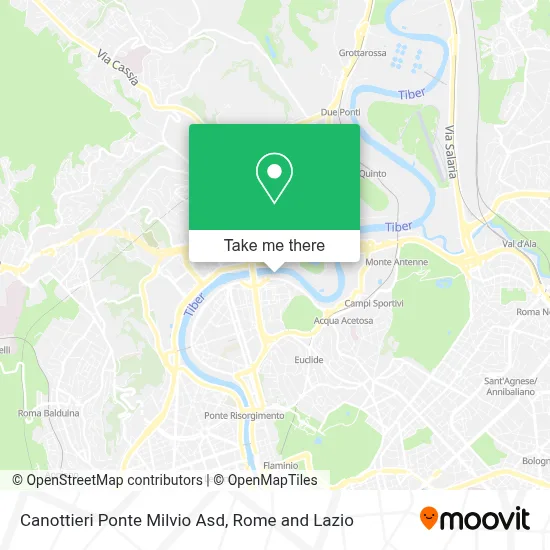 Canottieri Ponte Milvio Asd map