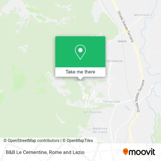 B&B Le Cementine map