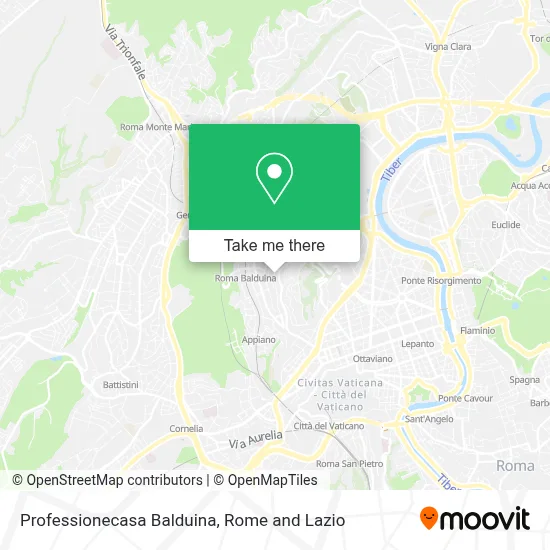 Professionecasa Balduina map