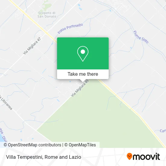 Villa Tempestini map