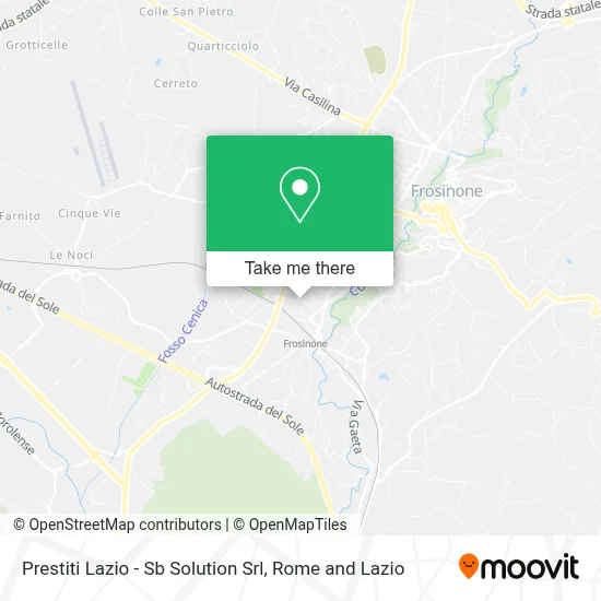 Prestiti Lazio - Sb Solution Srl map