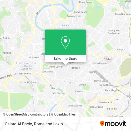 Gelato Al Bacio map