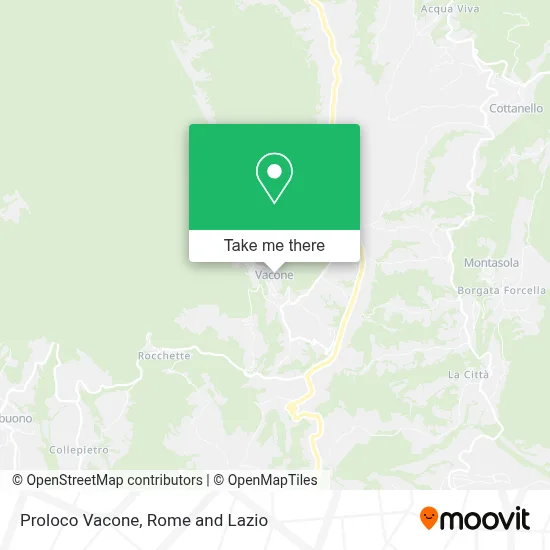 Proloco Vacone map
