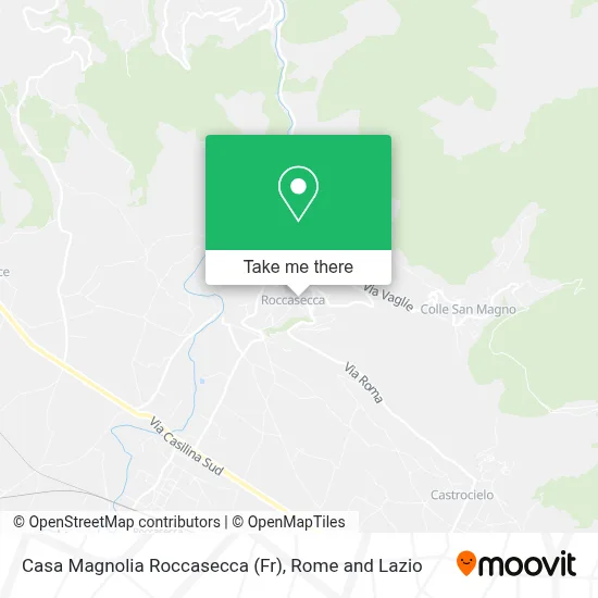 Casa Magnolia Roccasecca (Fr) map