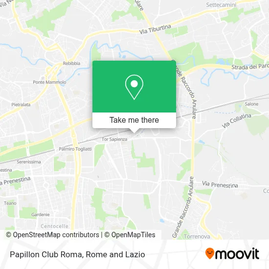 Papillon Club Roma map