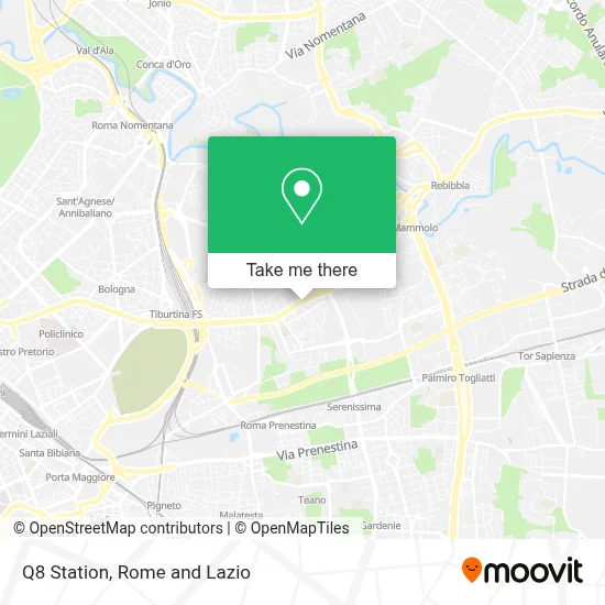 Q8 Station map
