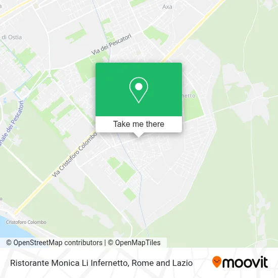 Ristorante Monica Li Infernetto map