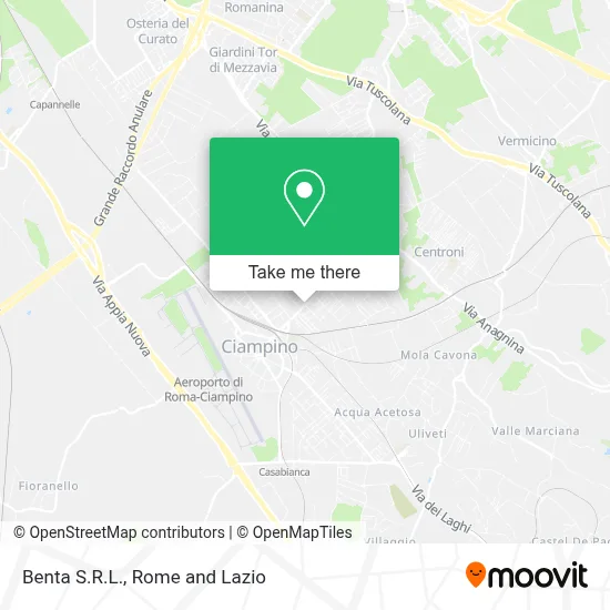 Benta S.R.L. map