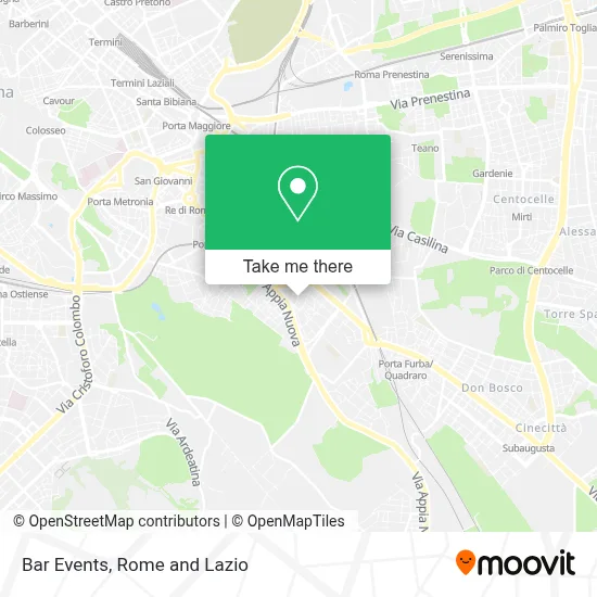 Bar Events map