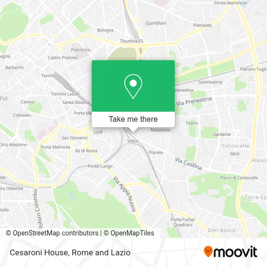 Cesaroni House map