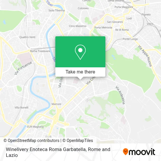 Winelivery Enoteca Roma Garbatella map