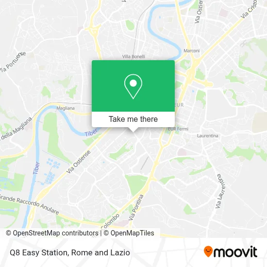 Q8 Easy Station map