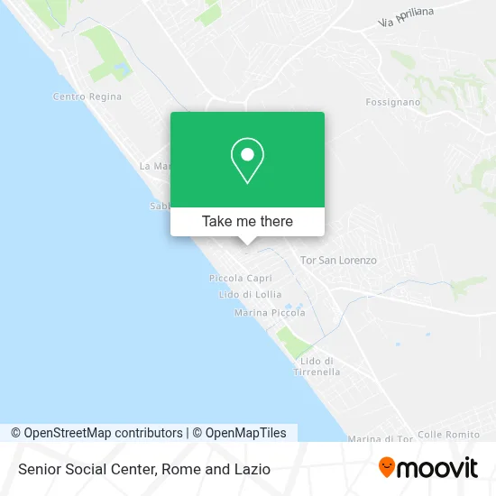 Senior Social Center map
