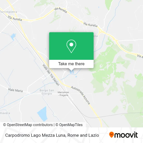 Carpodromo Lago Mezza Luna map