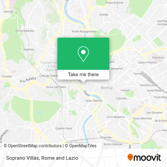 Soprano Villas map