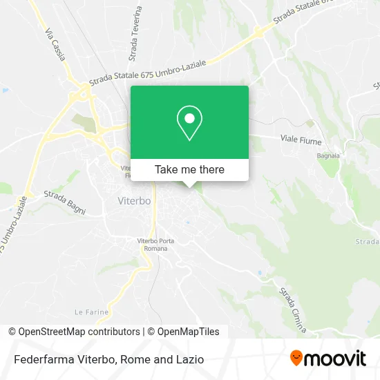 Federfarma Viterbo map