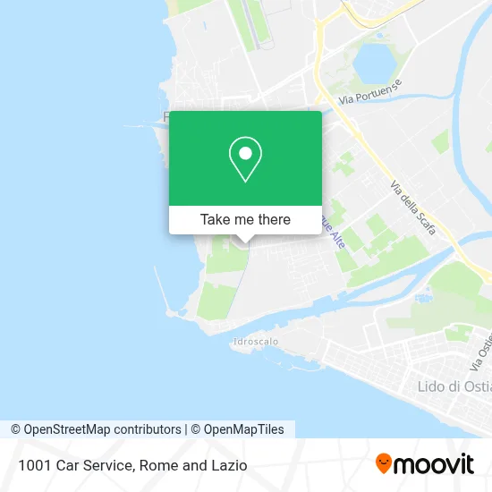 1001 Car Service map