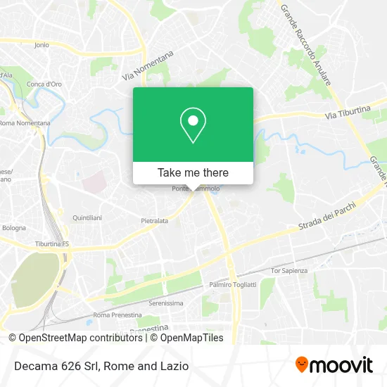 Decama 626 Srl map