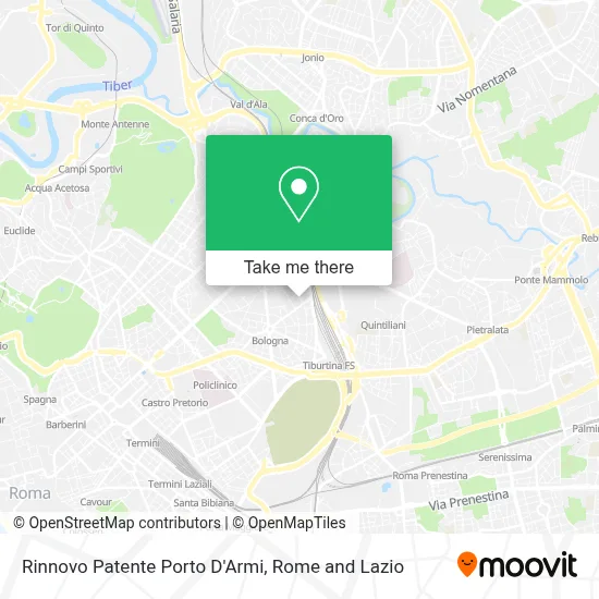 Rinnovo Patente Porto D'Armi map