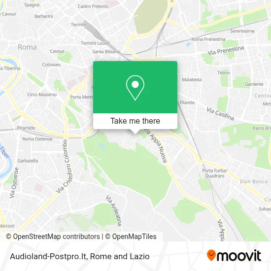 Audioland-Postpro.It map