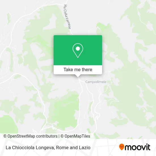 La Chiocciola Longeva map