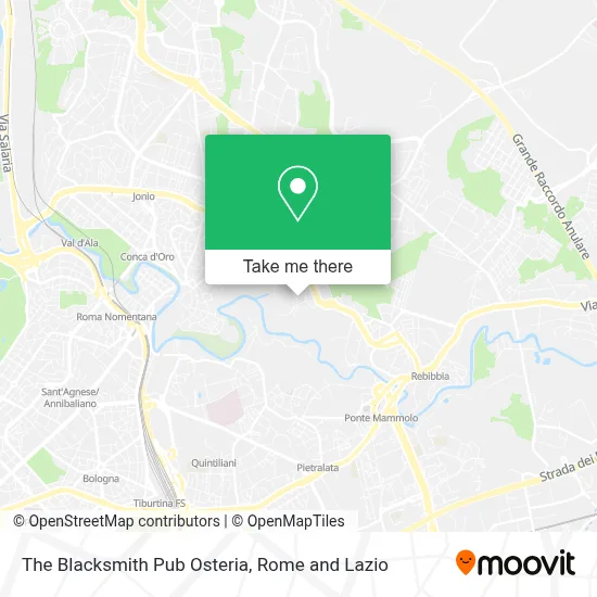 The Blacksmith Pub Osteria map