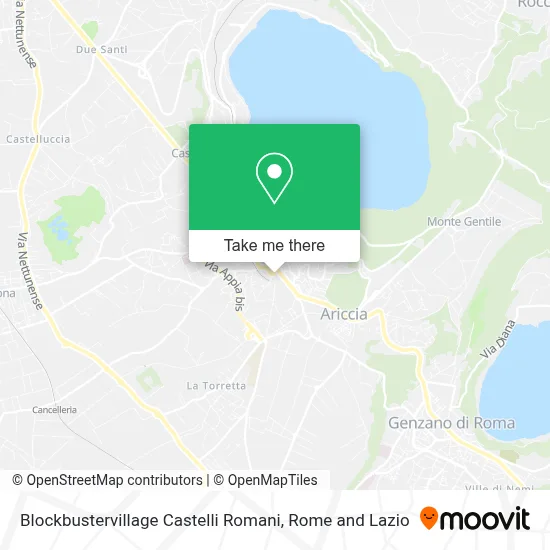 Blockbustervillage Castelli Romani map