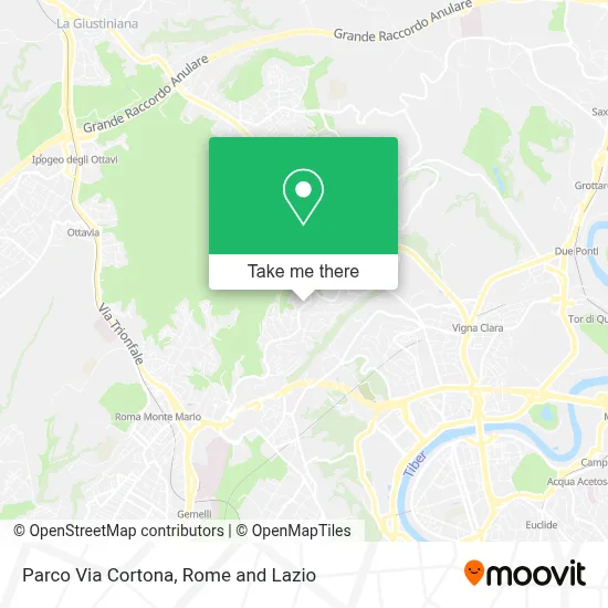 Parco Via Cortona map