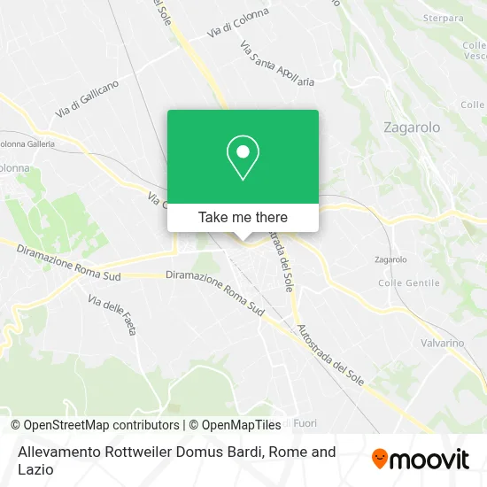 Allevamento Rottweiler Domus Bardi map