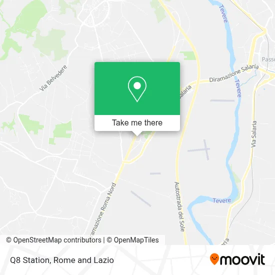 Q8 Station map