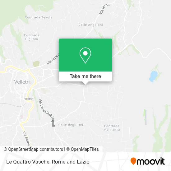Le Quattro Vasche map