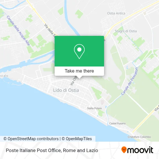 Poste Italiane Post Office map