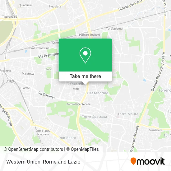 Western Union map
