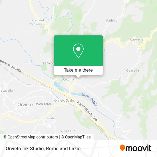 Orvieto Ink Studio map