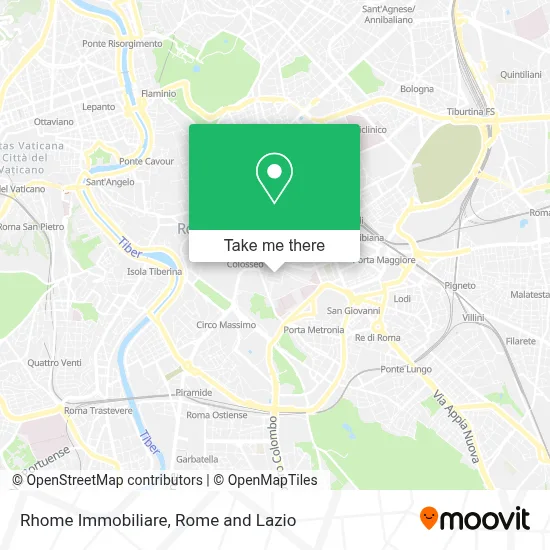 Rhome Immobiliare map