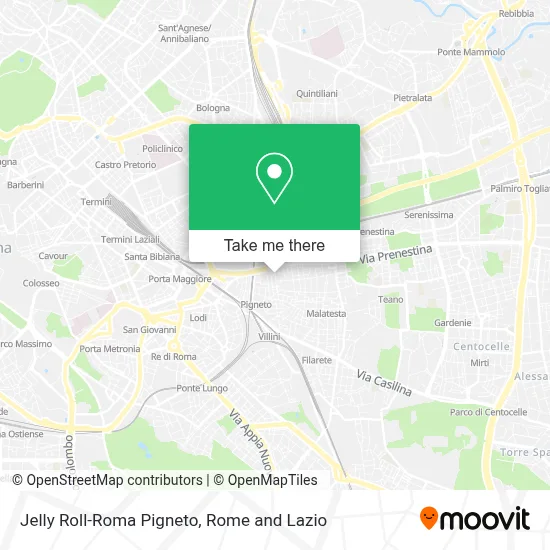 Jelly Roll-Roma Pigneto map