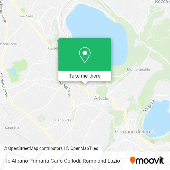 Ic Albano Primaria Carlo Collodi map