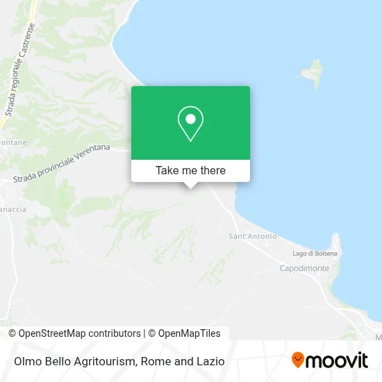 Olmo Bello Agritourism map