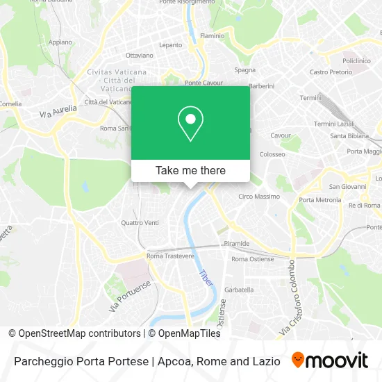 Parcheggio Porta Portese | Apcoa map