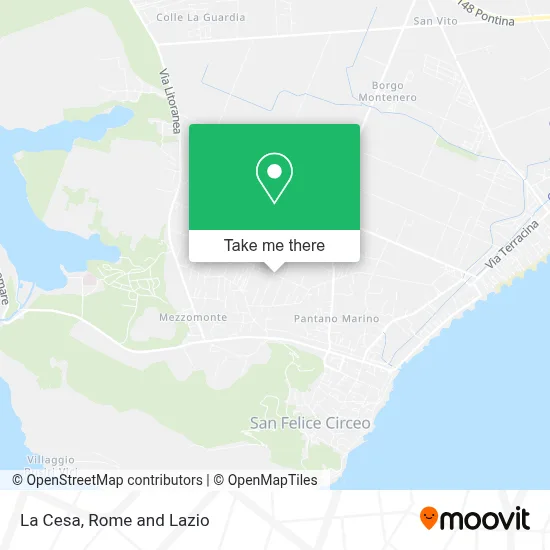 La Cesa map