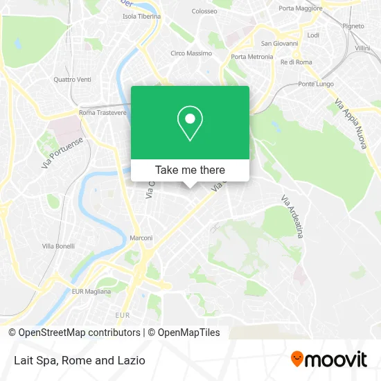 Lait Spa map